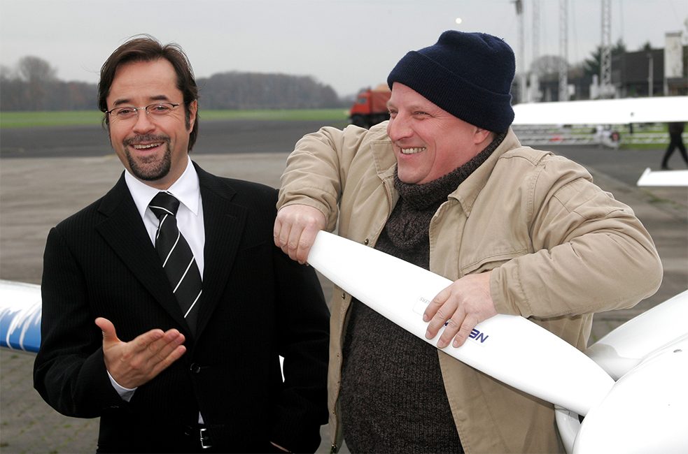 Jan-Josef Liefers and Axel Prahl have a good reason to laugh – the Münster duo has topped the Tatort ratings for years. 