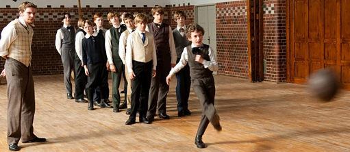 group of boys with teacher