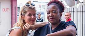 Felicitas Then and Ozoz Sokoh at the food tour