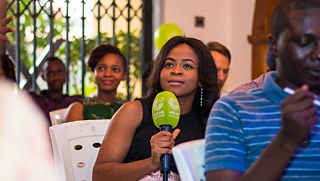 Participants of the live cooking