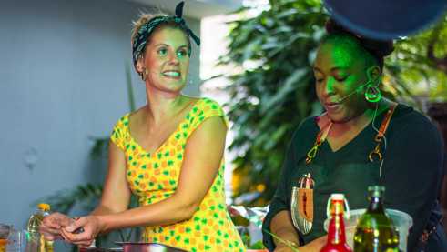 Felicitas Then and Ozoz Sokoh live cooking