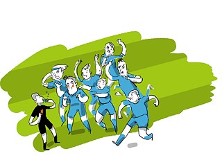 Oh, oh Rudelbildung! 