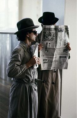 Eine Performance im Rahmen der Kunstdisco in Seoul 1988. 