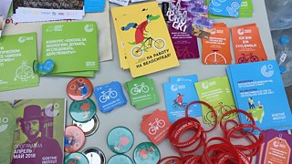 Das Goethe-Institut Moskau hat am Aktionstag „Ohne Auto in die Stadt“ teilgenommen.