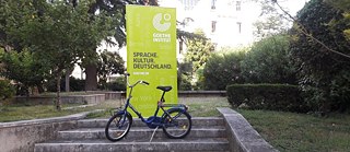 Giro del Mondo-Goethe in bicicletta – La bici di una collaboratrice del Goethe-Institut Rom