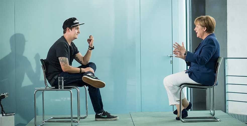 YouTuber LeFloid was the first German vlogger granted an exclusive, one-hour interview with Angela Merkel in 2015.