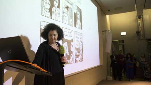 Projektmanagerin Dalia Othman beim Launch von Jeem in Kairo