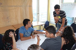 Die ägyptischen Jugendlichen in Aktion