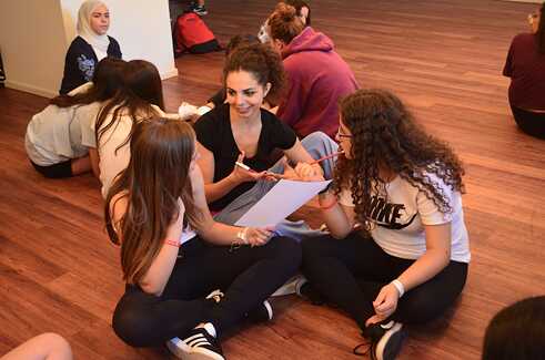 Beim Theaterworkshop mit dem „boat people projekt“