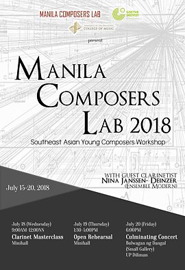 Manila Composers Lab 2018 Poster
