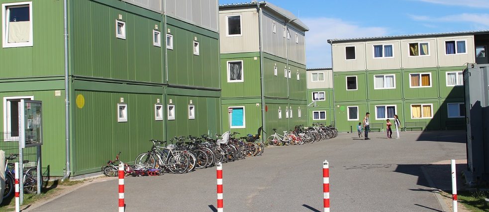 Flüchtlingsunterkunft in Hamburg Hafen City 