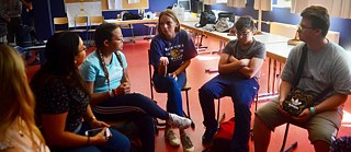 Visita a uma escola em Hamburgo