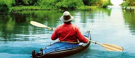 Man in a kayak