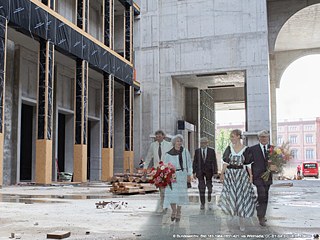 Berlin-Mitte 1984/2015, Montage, Ausschnitt, Remix