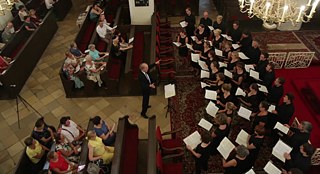 "Musik verbindet Europa", Koncert des Chors CoroPiccolo, Große evangelische Kirche, 29. 7.