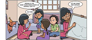 Menstrupedia: Ein Comic klärt Mädchen über die Menstruation auf.