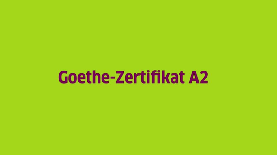 Das Goethe-Zertifikat A2 ist eine Deutschprüfung für Erwachsene.