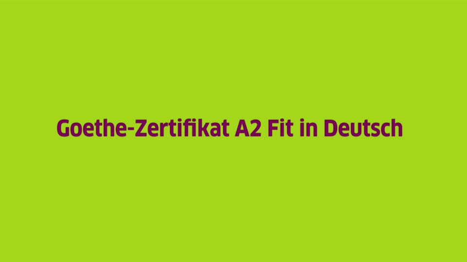 Das Goethe-Zertifikat A2: Fit in Deutsch ist eine Deutschprüfung für Jugendliche im Alter von 12 bis 16 Jahren.