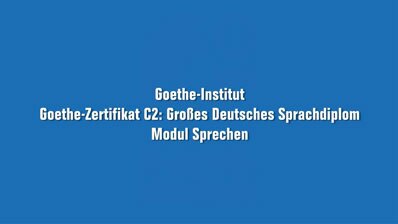 Das Goethe-Zertifikat C2: Großes Deutsches Sprachdiplom (GDS) ist eine Deutschprüfung für Erwachsene.