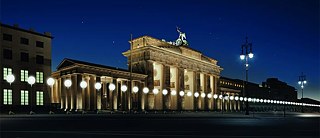 Lichtgrenze Brandenburg Gate visualization