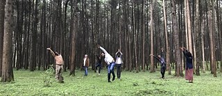 Teilnehmende der Exkursion durch die Shoa-Region | Foto: Hugues Fontaine