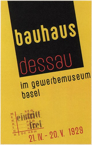 Plagát Bauhausu z roku 1929. 