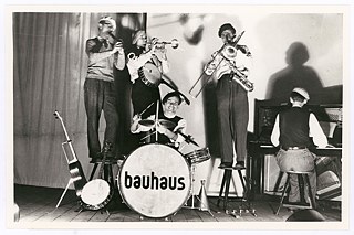 Performers of the Bauhaus band, 1930 