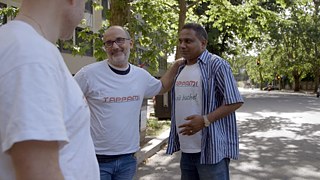 Cristiano avec d'autres fondateurs de "Tappami"
