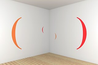 Desencontro: Planos de Fuga, 2018. Vinil adesivo sobre parede.