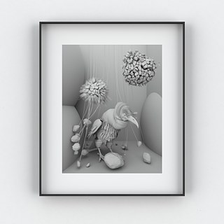 The early bird (sigh) Traces IV (revisited); 2012. Impressão digital  em papel barita; 50 X 60 cm.