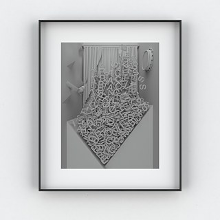 The early bird (sigh) Traces IX (revisited), 2012. Impressão digital  em papel barita; 50 X 60 cm.