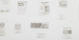 Bem-vindo, presidente!; 2015-2016. Impressão a jato de tinta sobre papel haini; 500 X 200 cm.  