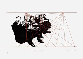 “De Artificiali Perspectiva 3”, 1976. Serigrafia sobre papel; 50 X 70 cm.