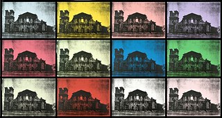 Falso Andy Warhol (Missões), déc. 1990. Fotocópia em papel colorset; 12 lâminas (sem moldura);21,5 x 31,5 cm.