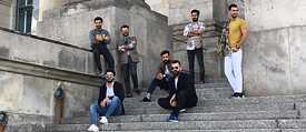 The gentlemen (from left to right): Koran Bishtiwan, Hevar Mohammad, Newa Faris, Hezin Mereen, Omer Rafiq, Mohammed Abdulkhaliq, Rawa Ali