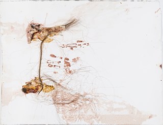 Feuer und Pferd;  Monotipias do projeto Marca Rural. Fogo e cavalo em papel 350 g, cada obra 60x80cm presentado em caixas de MDF nas dimensões 70x90x24 cm, luz LED e vidros 74 X 94 cm.