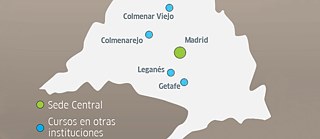 Foto: Karte Comunidad Madrid © © Goethe-Institut Madrid Karte Comunidad Madrid