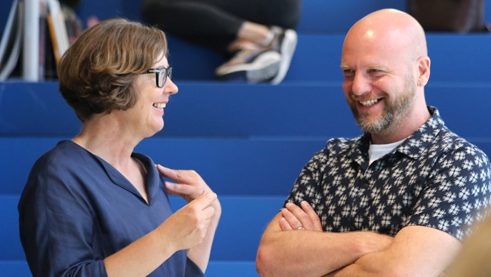 Marion von Osten and Grant Watson, curators of bauhaus imaginista