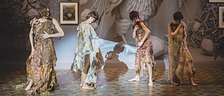 Helena Kanaan’s performance piece “Ritidomas,” performed by Augustē, Bela Leindecker, Maria Galant, Sandro Aliprandini