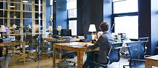 The office is a thing of the past: Co-working spaces and startup hubs are increasingly popular. 