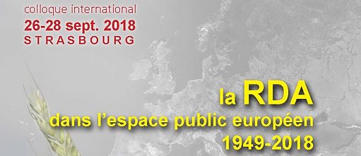 La RDA dans l'espace public européen (1949-2018)
