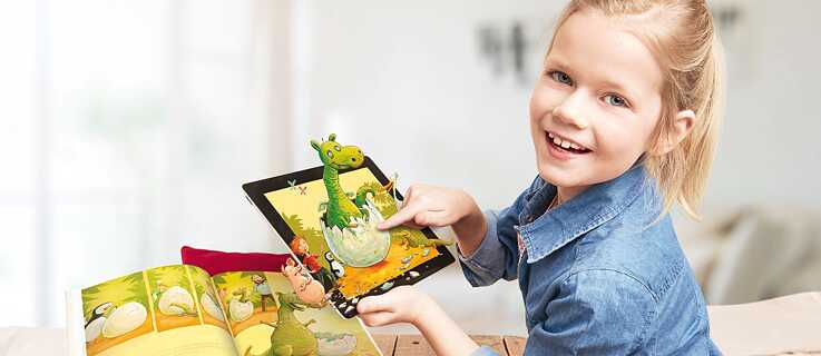 These days digital formats like the “SuperBuch” are a matter of course even for the youngest readers.