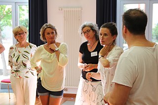 Die Teilnehmerinnen aus Italien Giulia Tucci und Monika Zoulova (links)