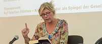 Monika Geier bei der Autorenlesung im Goethe-Institut Riga am 28.08.2018