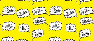 "Hallo" in verschiedenen Sprachen