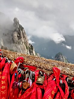 Wanderung im Mt. Huangshan-Gebirge