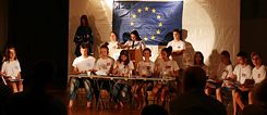 Theateraufführung zum Thema Europa