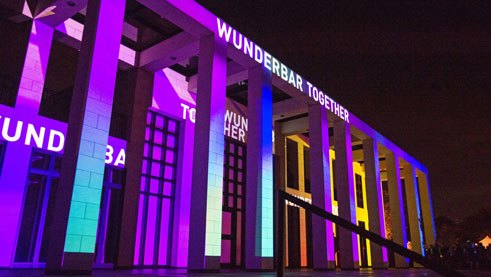 Light installation by the Bremen artists’ collective URBANSCREEN