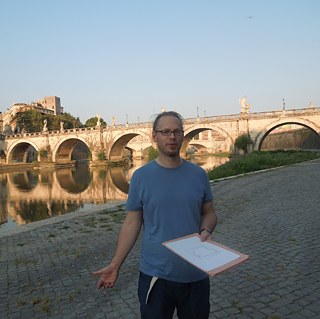 Christian Vater am Tiberufer