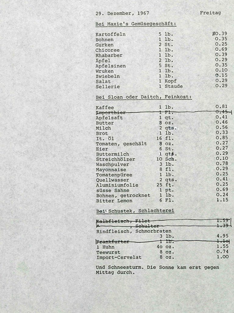 Recherchen zu New Yorker Lebensmittelpreisen 1967 